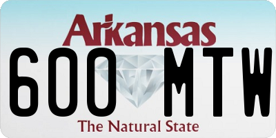 AR license plate 600MTW