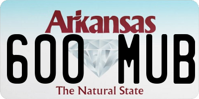 AR license plate 600MUB