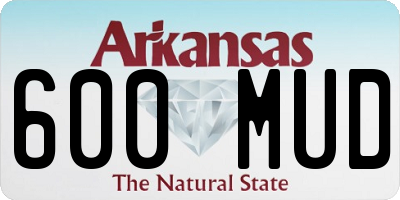 AR license plate 600MUD