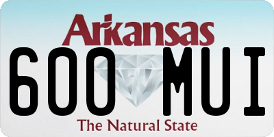 AR license plate 600MUI