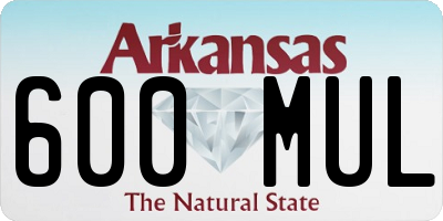 AR license plate 600MUL