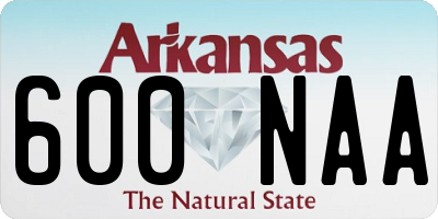AR license plate 600NAA