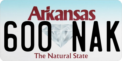 AR license plate 600NAK