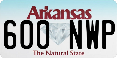 AR license plate 600NWP