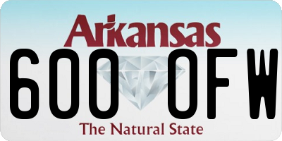 AR license plate 600OFW