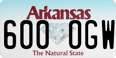 AR license plate 600OGW