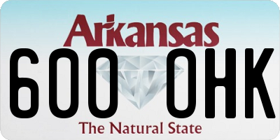 AR license plate 600OHK
