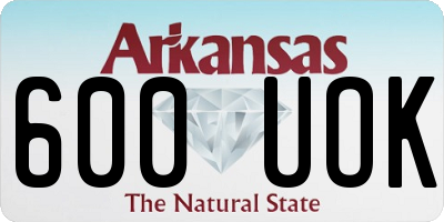 AR license plate 600UOK