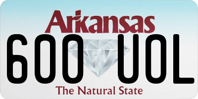 AR license plate 600UOL