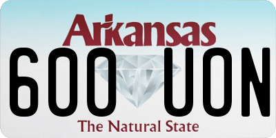 AR license plate 600UON