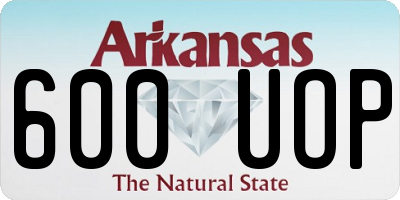 AR license plate 600UOP
