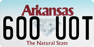 AR license plate 600UOT