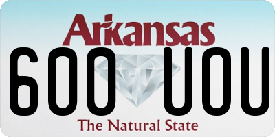 AR license plate 600UOU