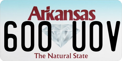 AR license plate 600UOV