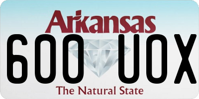 AR license plate 600UOX