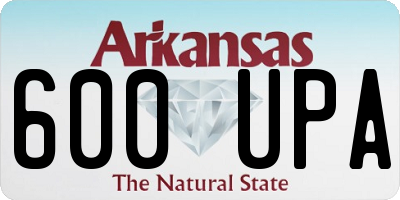 AR license plate 600UPA