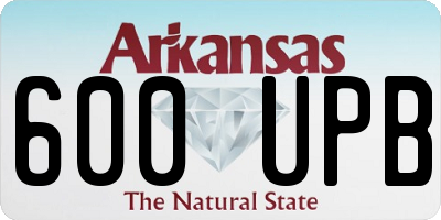 AR license plate 600UPB