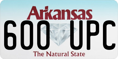 AR license plate 600UPC