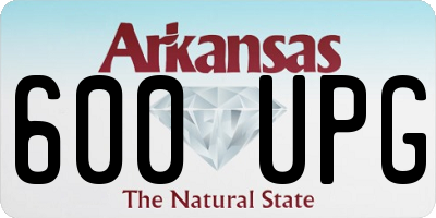 AR license plate 600UPG