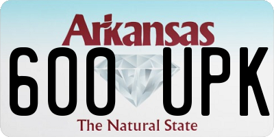 AR license plate 600UPK