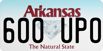 AR license plate 600UPO