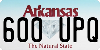 AR license plate 600UPQ
