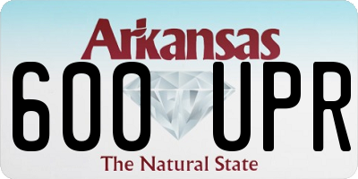 AR license plate 600UPR