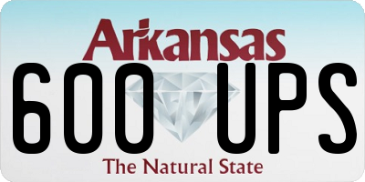 AR license plate 600UPS