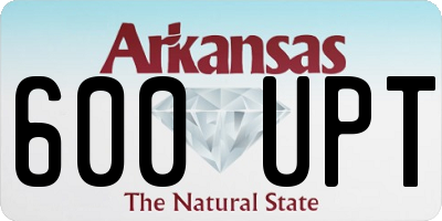 AR license plate 600UPT
