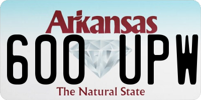 AR license plate 600UPW