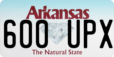 AR license plate 600UPX