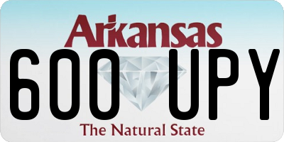 AR license plate 600UPY
