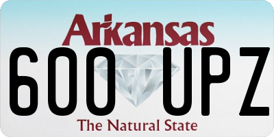 AR license plate 600UPZ