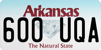 AR license plate 600UQA