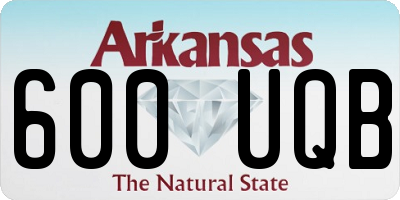 AR license plate 600UQB