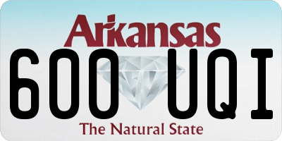 AR license plate 600UQI