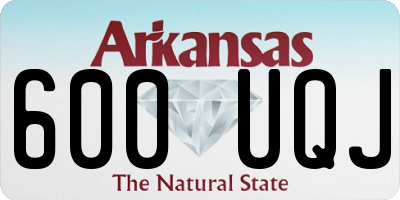AR license plate 600UQJ