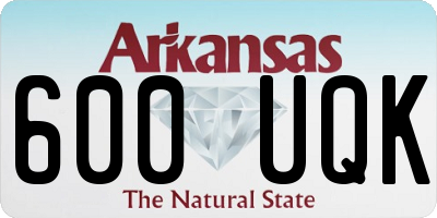 AR license plate 600UQK