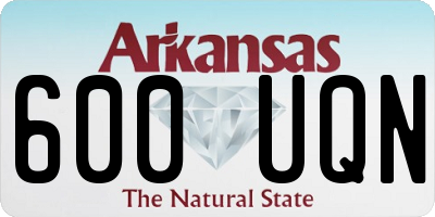 AR license plate 600UQN
