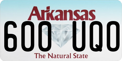 AR license plate 600UQO