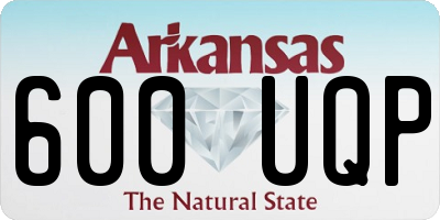 AR license plate 600UQP