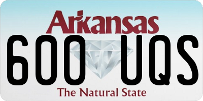 AR license plate 600UQS