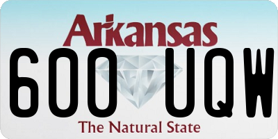 AR license plate 600UQW