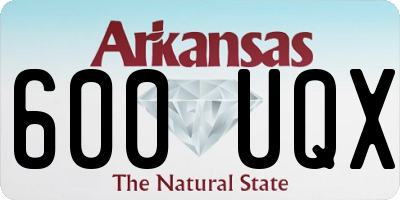 AR license plate 600UQX