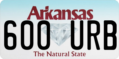 AR license plate 600URB