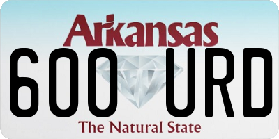 AR license plate 600URD