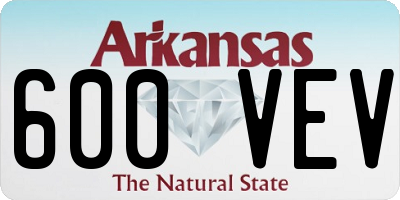 AR license plate 600VEV