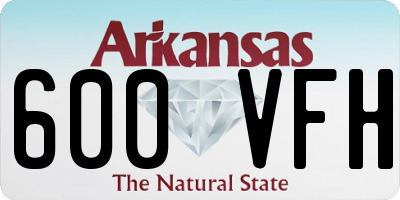 AR license plate 600VFH