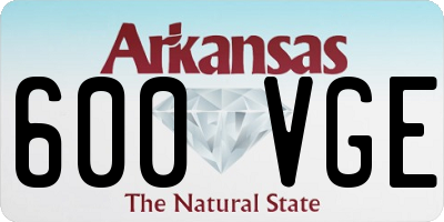AR license plate 600VGE