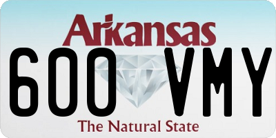 AR license plate 600VMY